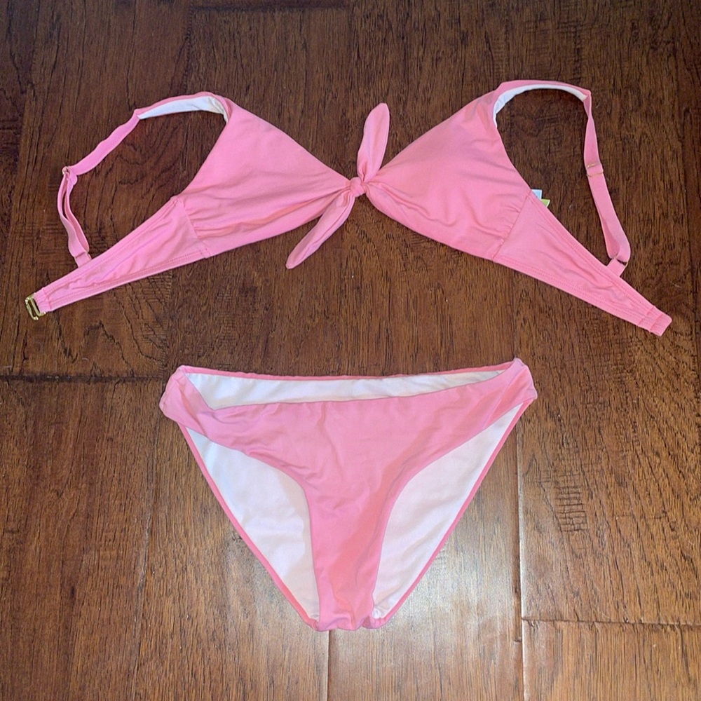 Gianni Bini Pink Tie Bikini